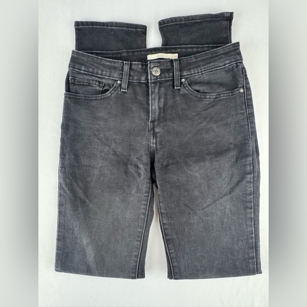 Levi’s 712 Slim Black Denim Jeans